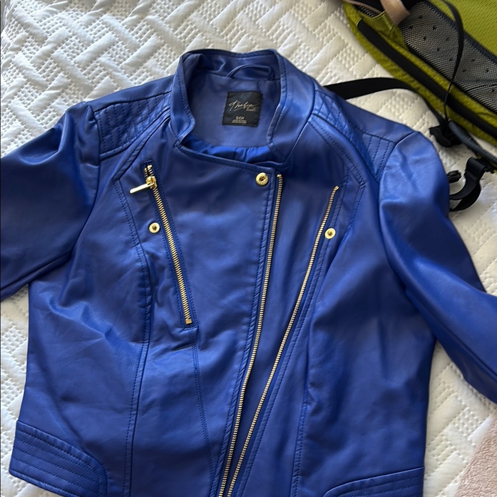 Thalia Sodi Blue non Leather Jacket